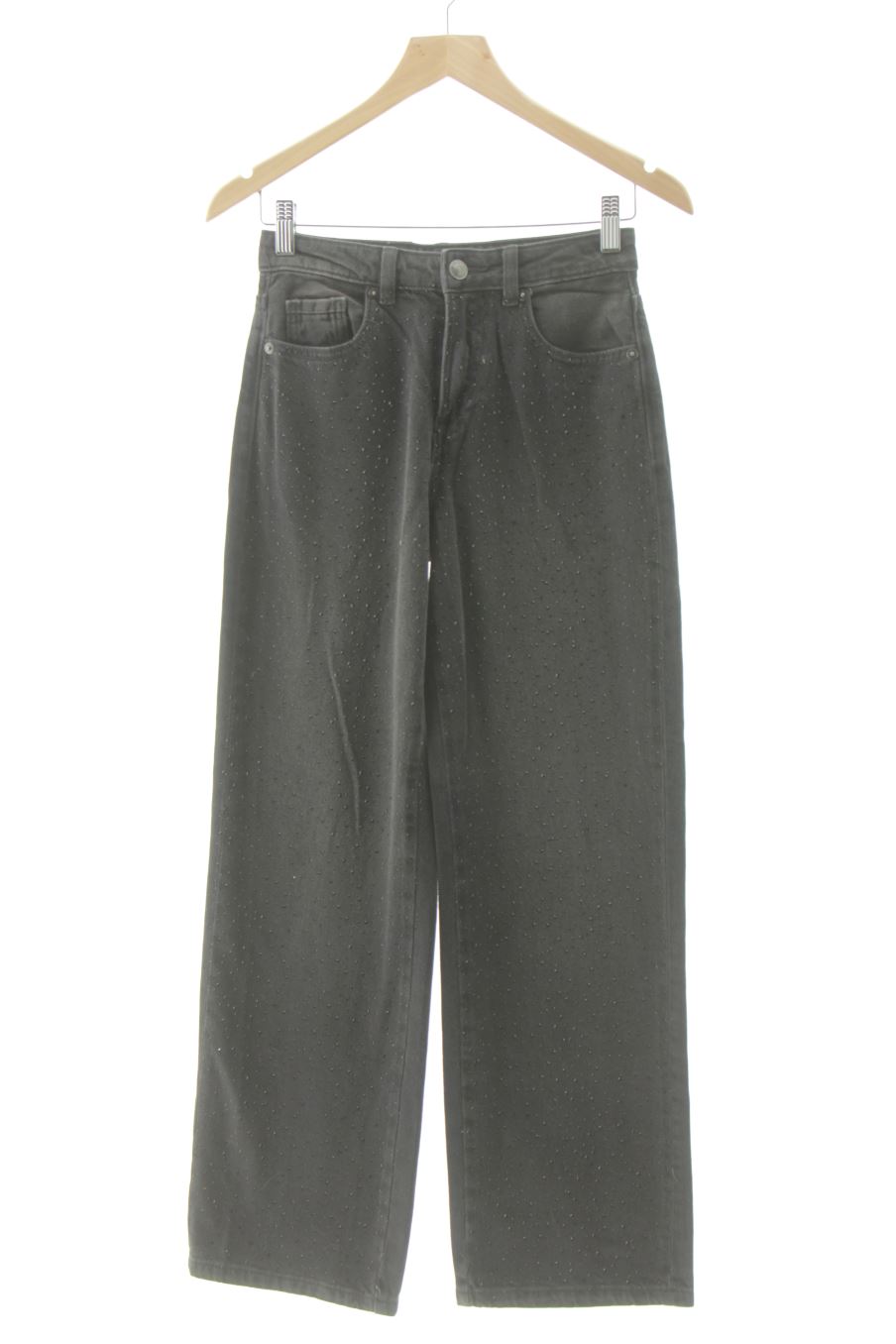 Jeans Stradivarius de la taille 32, de couleur noir de denim