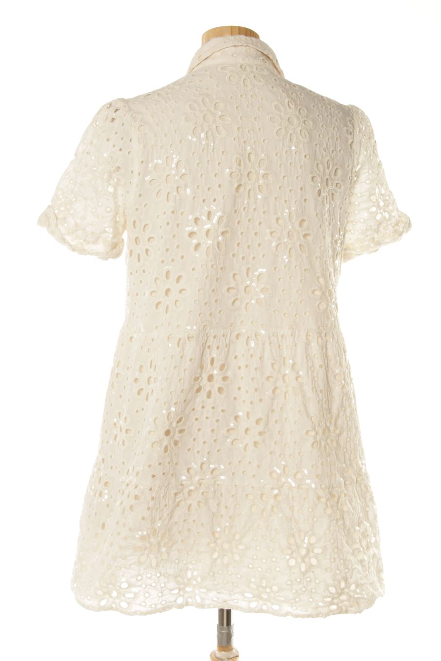 Robe casual Desigual de la taille M, de couleur blanc