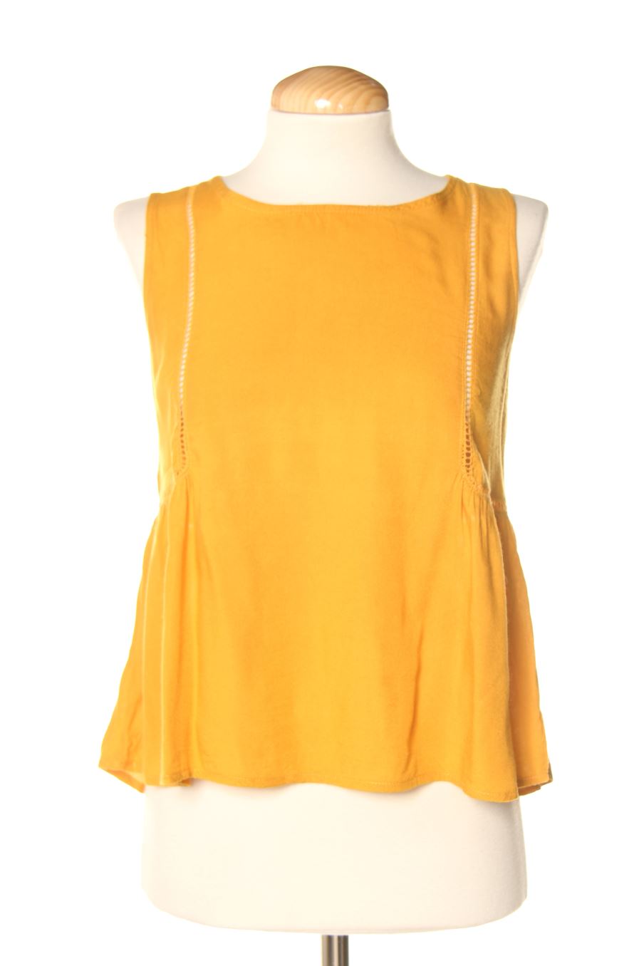 Top PERCENTIL de la taille XS, de couleur moutarde