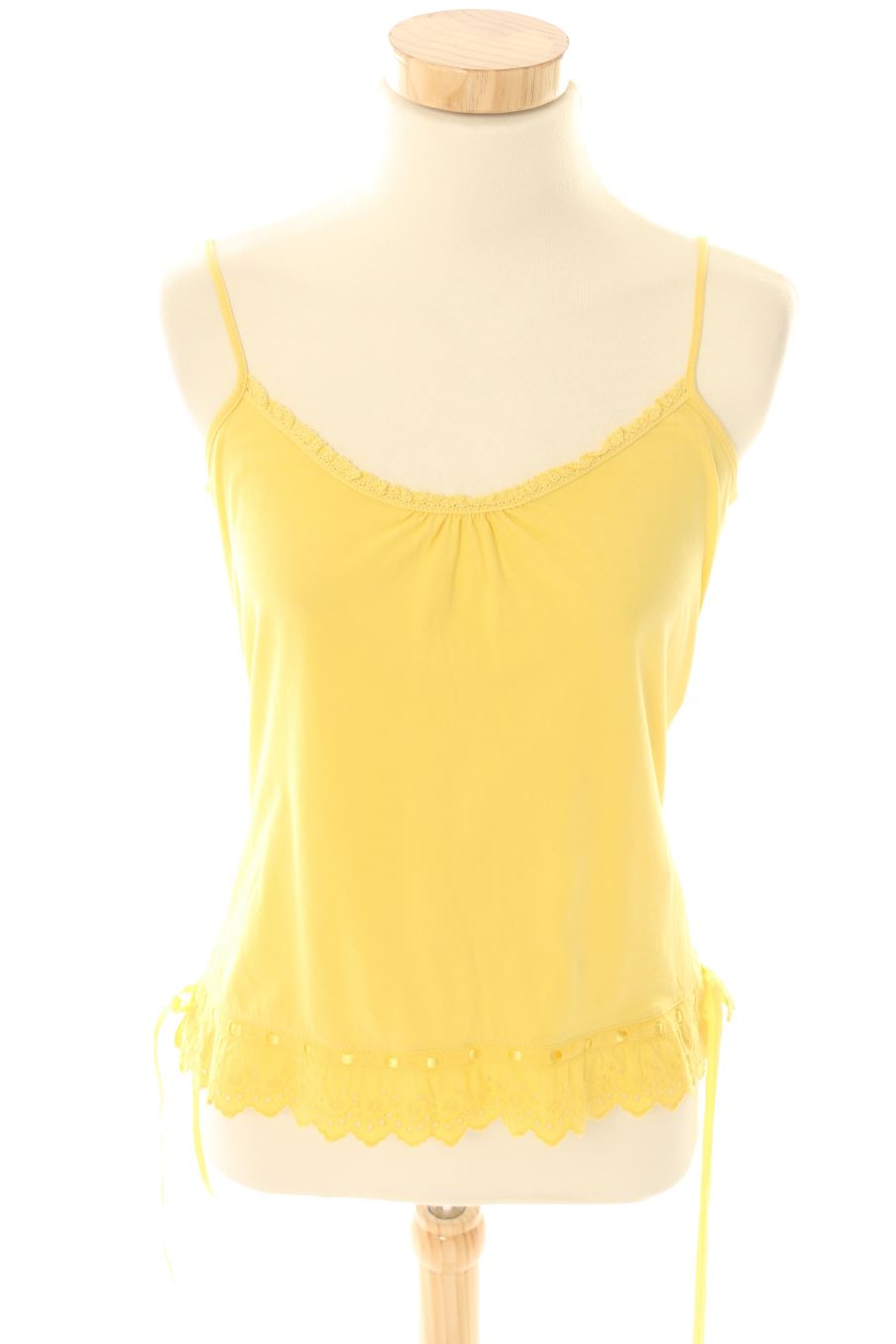 Camiseta sin mangas de Massimo Dutti de la talla M, de color amarillo