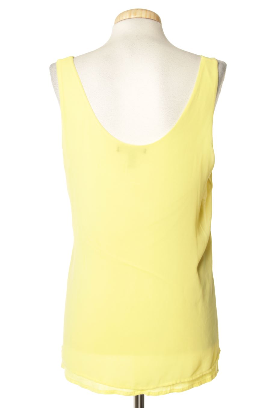 Top de Mango de la talla M, de color amarillo