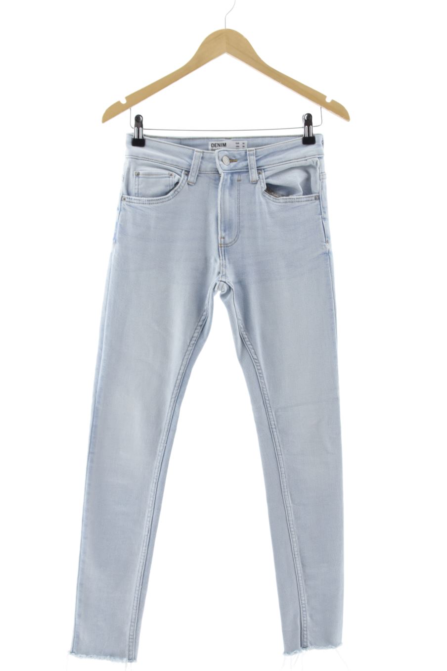Vaquero de Bershka de la talla 34, de color azul de ropa vaquera