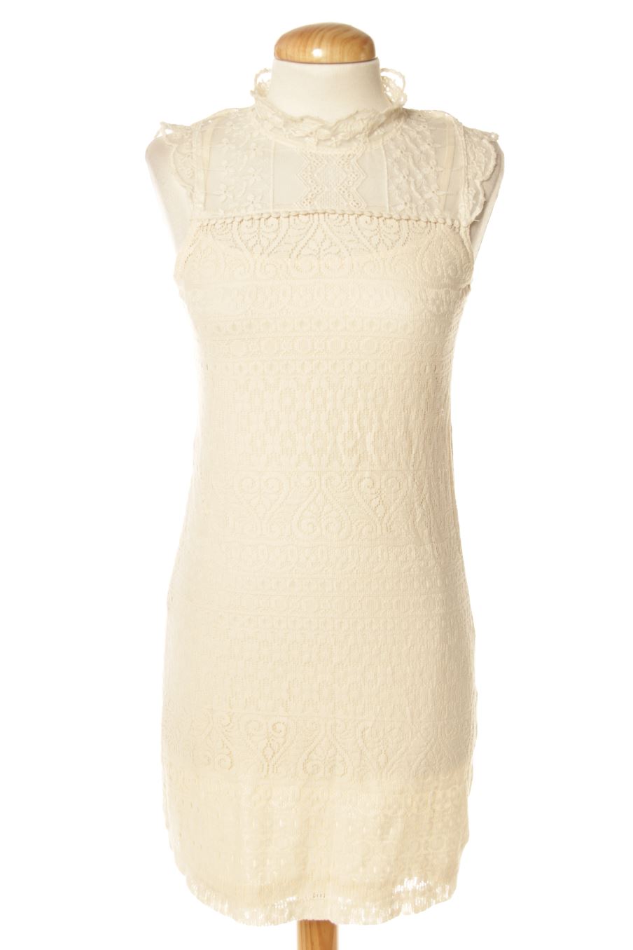 Vestido casual de Pull & Bear de la talla S, de color beige