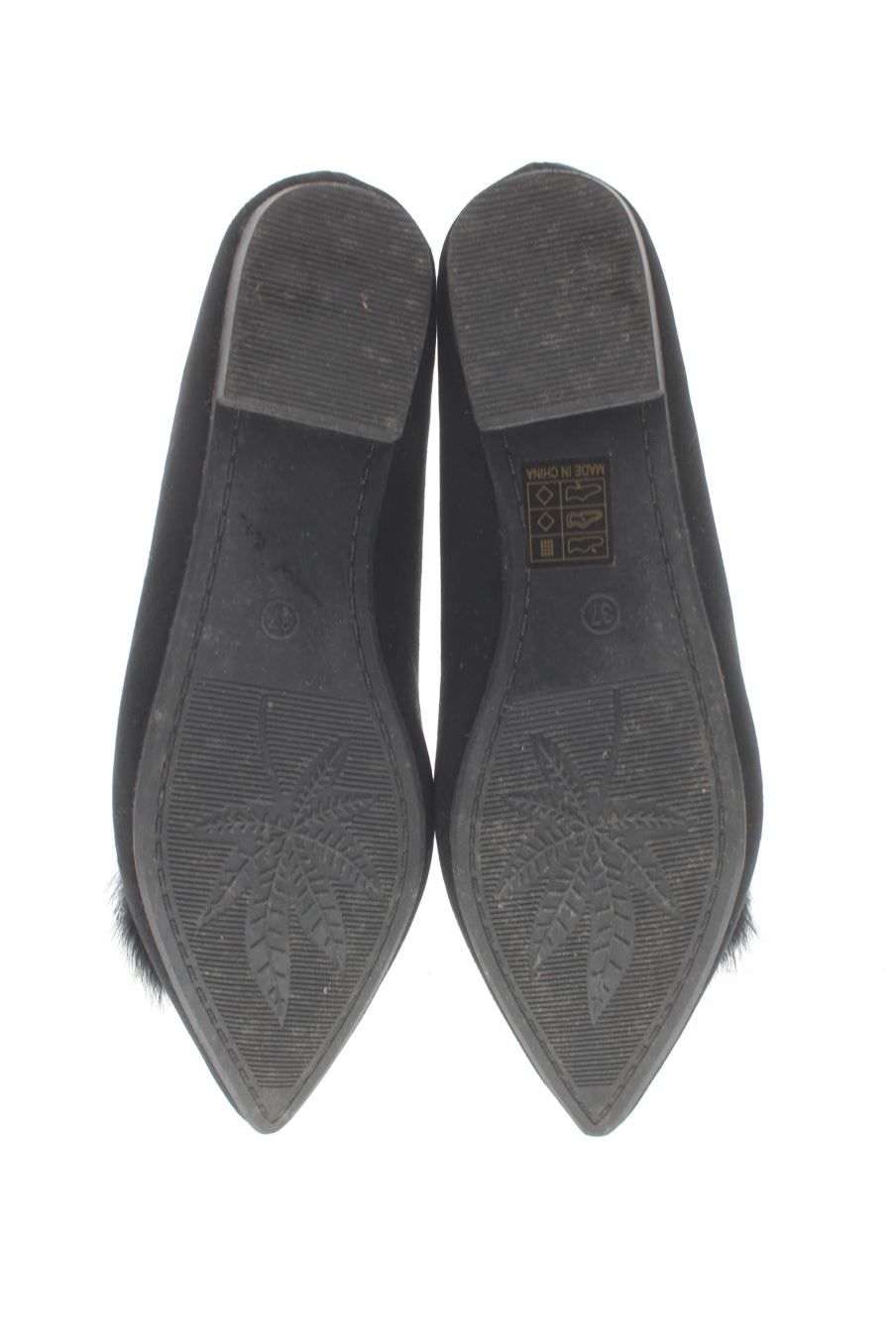 Chaussures plates de Mulanka de la taille 37, de couleur noir de