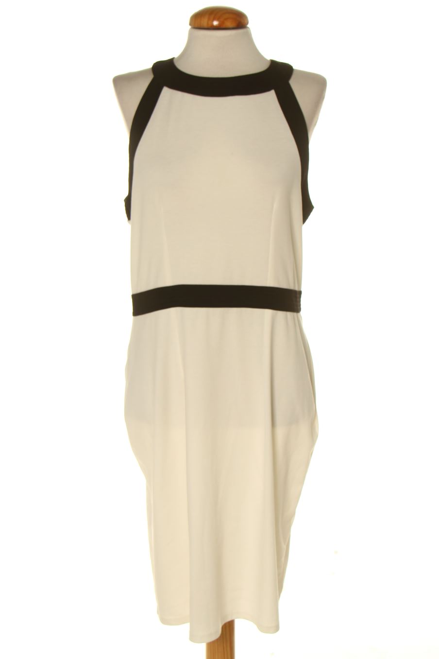 Robe casual H&M de la taille L, de couleur blanc