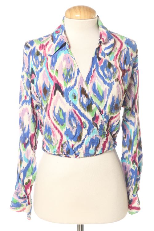 Blusa a maniche lunghe