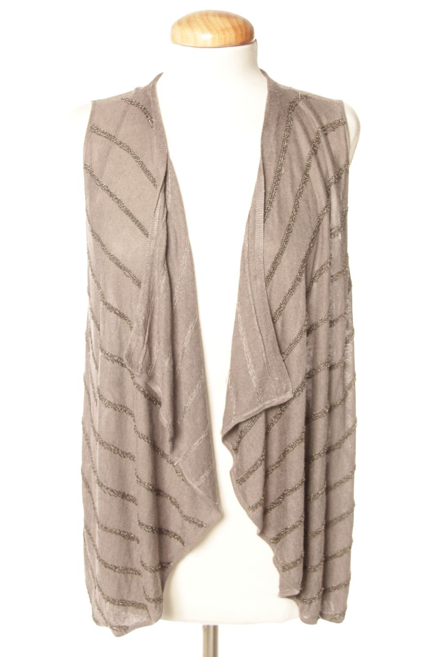 Chaleco de tela de Massimo Dutti de la talla M, de color gris
