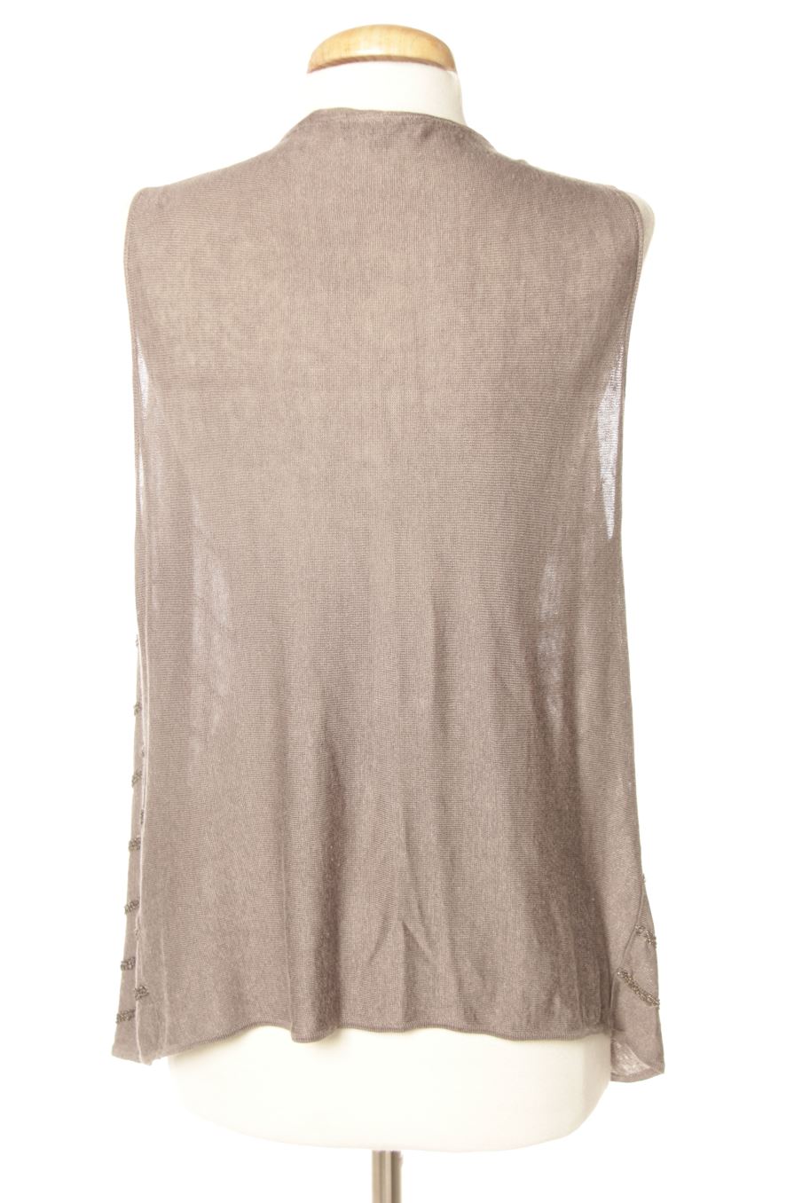 Chaleco de tela de Massimo Dutti de la talla M, de color gris