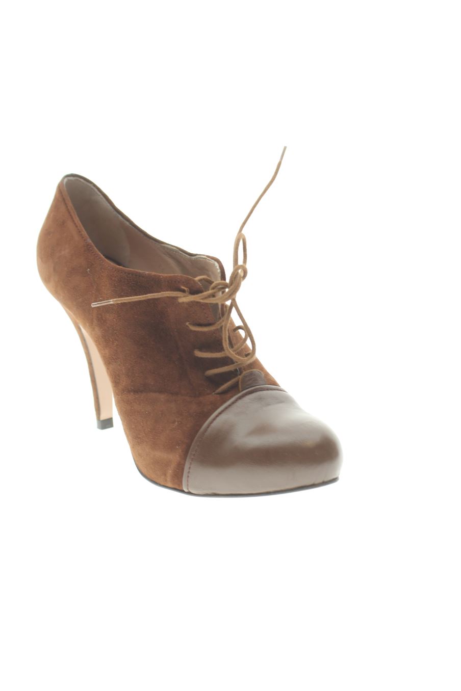 Zapatos de tacon de Gloria Ortiz de la talla 38, de color marrón de
