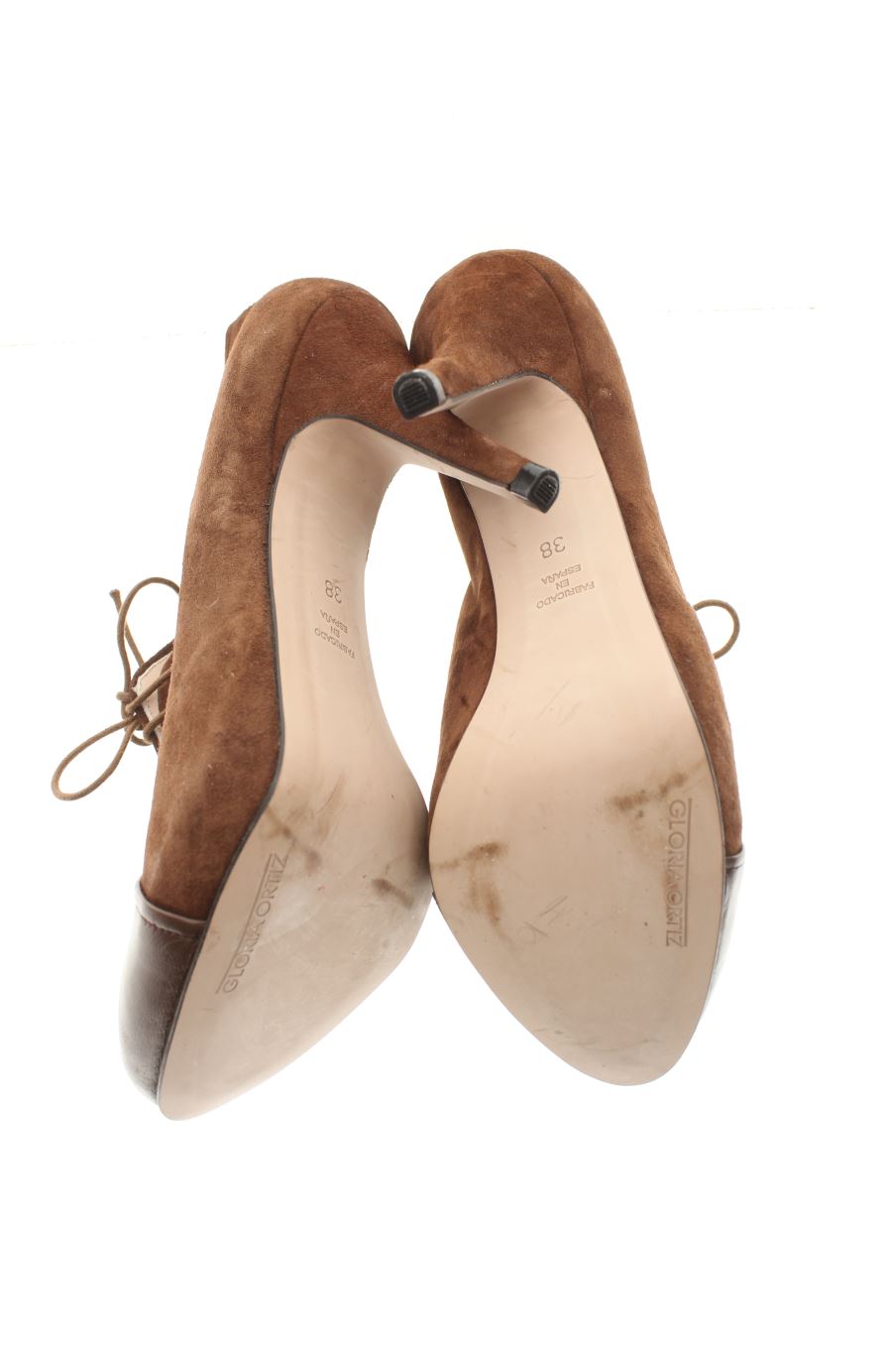 Zapatos de tacon de Gloria Ortiz de la talla 38, de color marrón de
