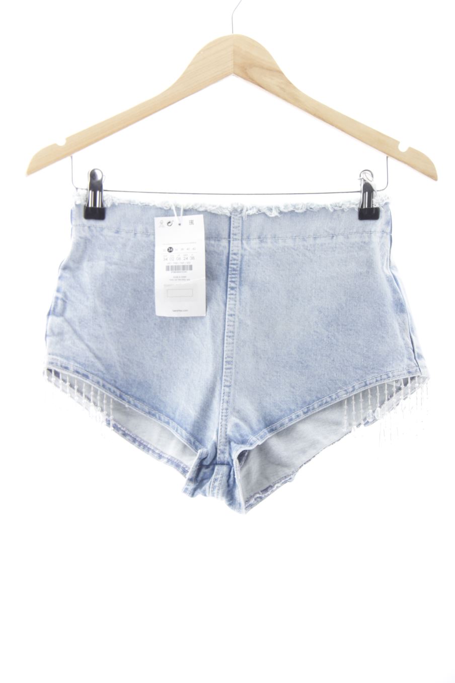 Kurze Hose von Bershka Größe 34, Farbe Blau, aus Jeanskleidung für