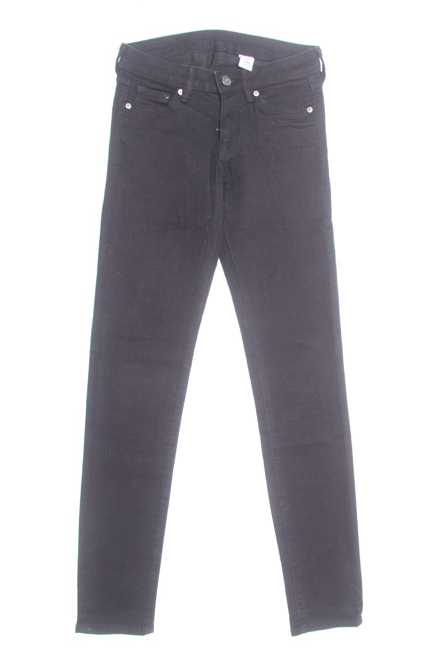 Jeans H&M de la taille 34, de couleur noir de denim