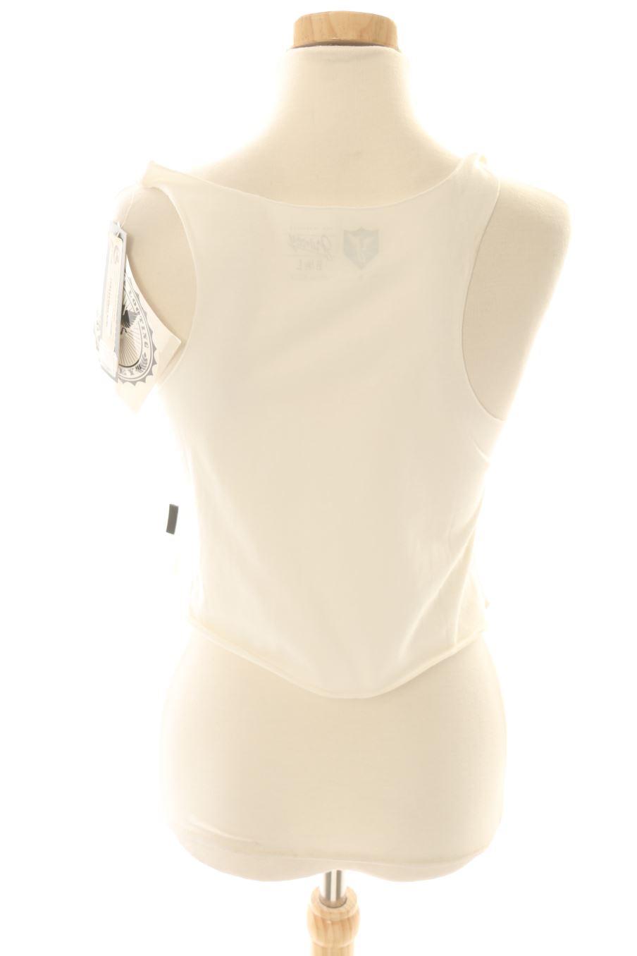 Camiseta sin mangas de GRMY de la talla S, de color blanco