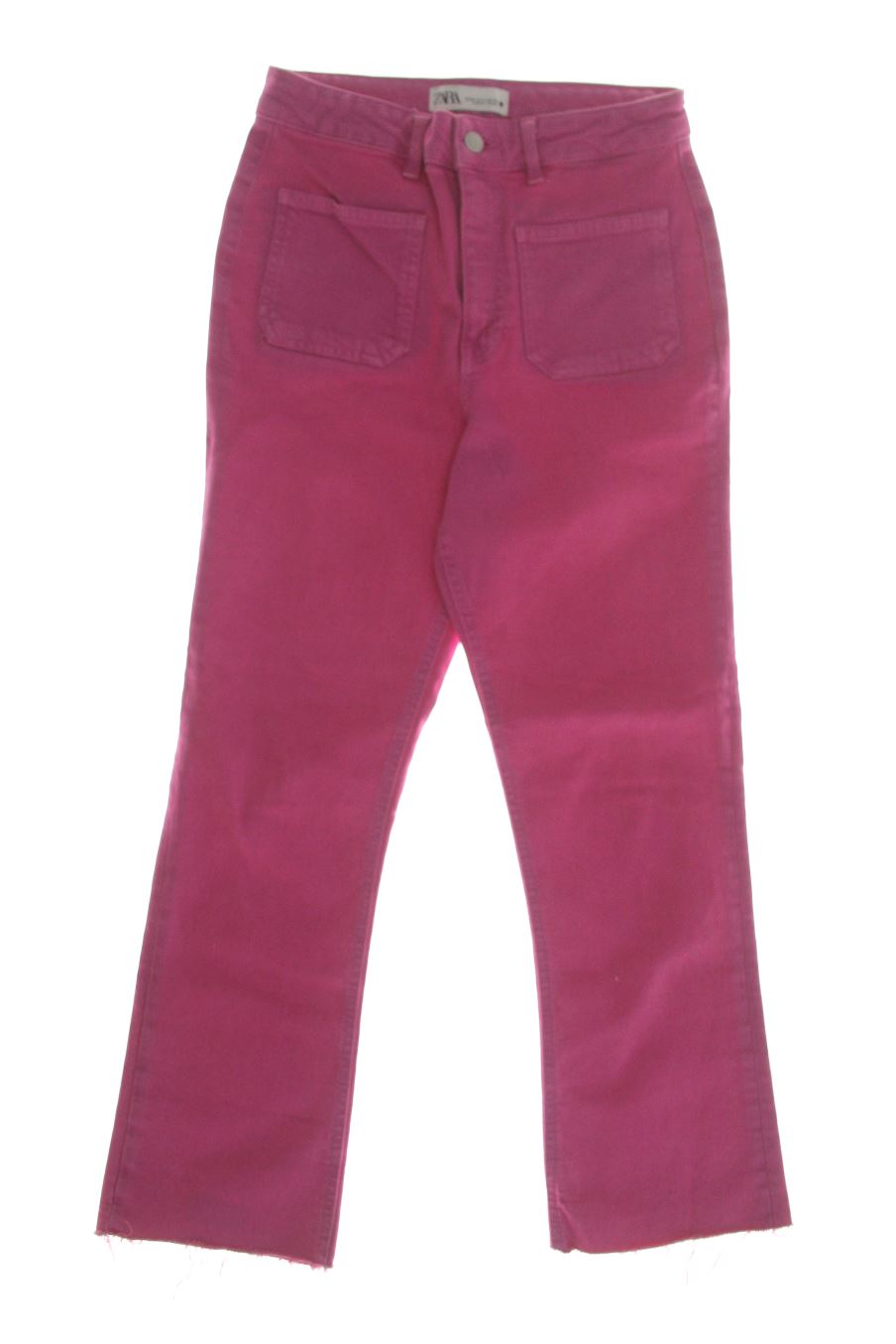 Vaquero de Zara de la talla 36, de color rosa de ropa vaquera