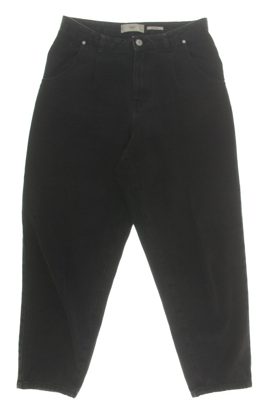 Vaqueros de Mango de la talla 38, de color negro de ropa vaquera