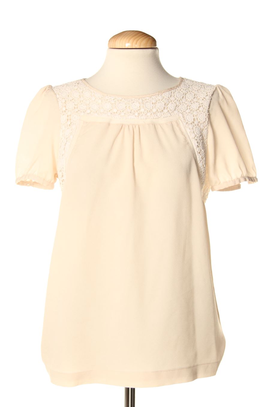 Blusa de manga corta de Sfera de la talla M, de color beige