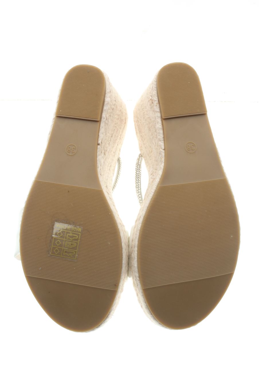 Plataformas de PERCENTIL de la talla 38, de color blanco de