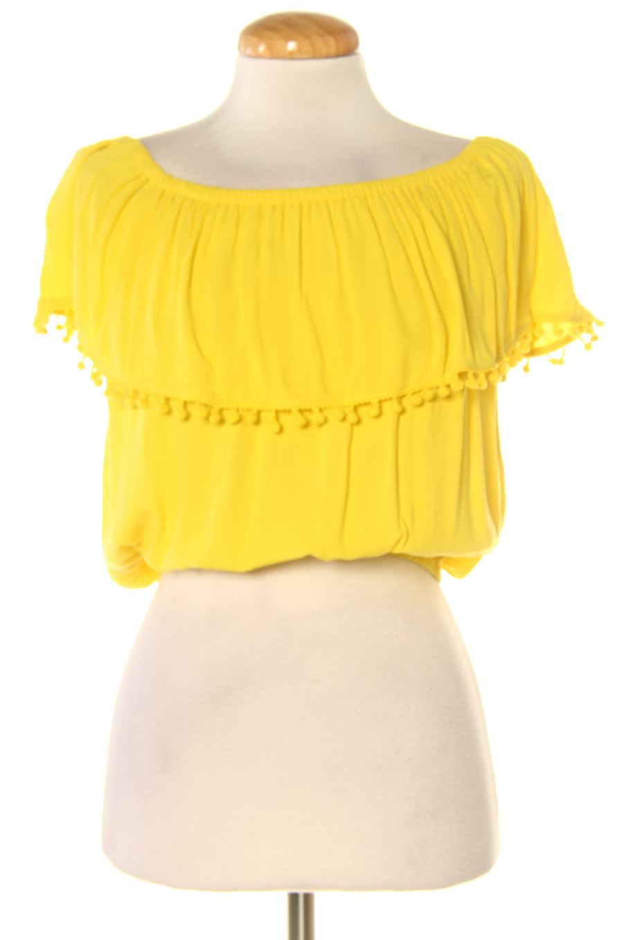 Blusa a maniche corte de Easy wear de la talla XS, de color giallo