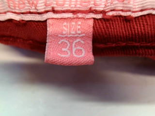Vaqueros de inside girls de la talla 36, de color rojo de ropa vaquera