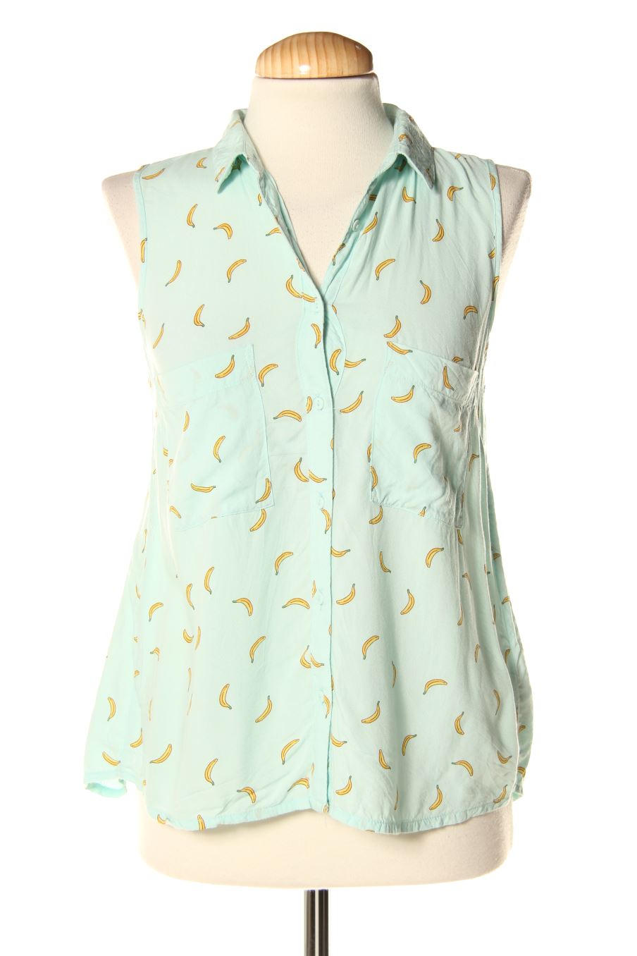 Camisa sin mangas de Bershka de la talla S, de color estampado