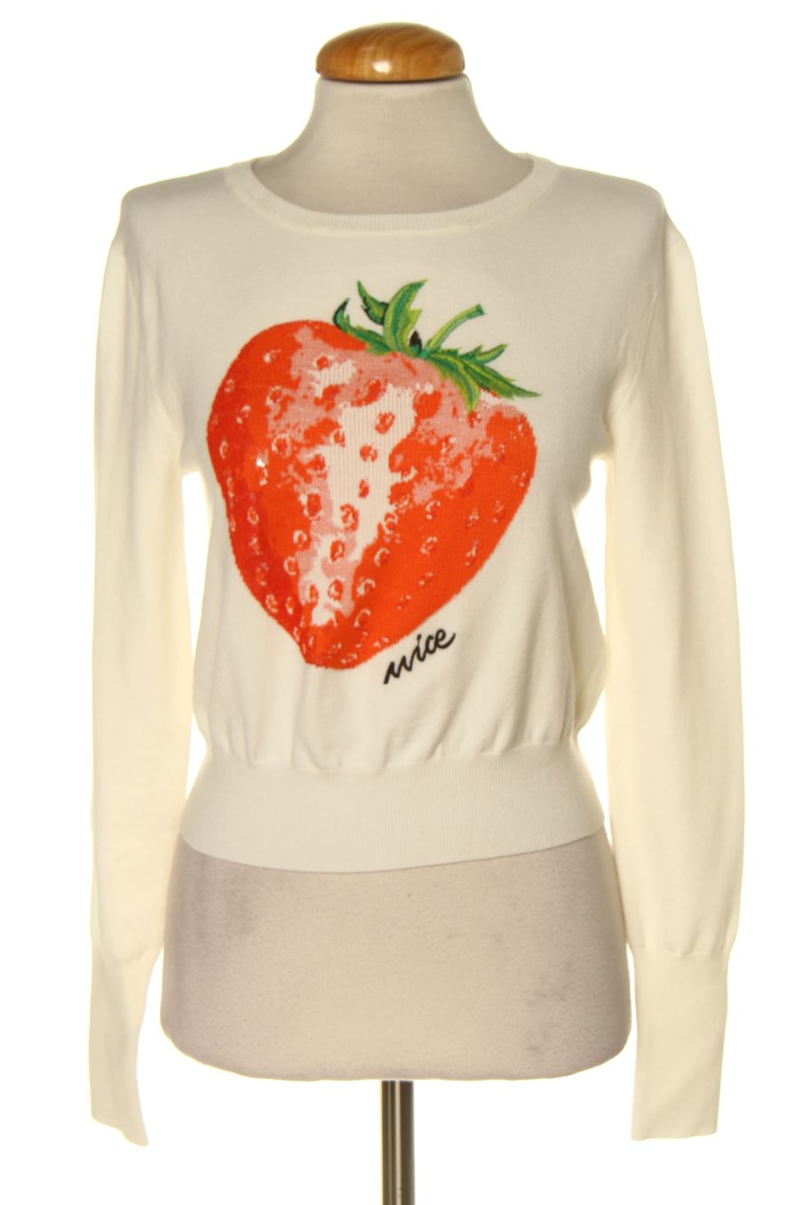 Pull Desigual de la taille XS, de couleur blanc