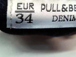 Vaqueros de Pull & Bear de la talla 34, de color azul de ropa vaquera