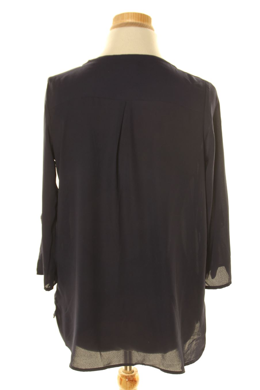 Blouse à manches longues Amisu de la taille XS, de couleur bleu marine