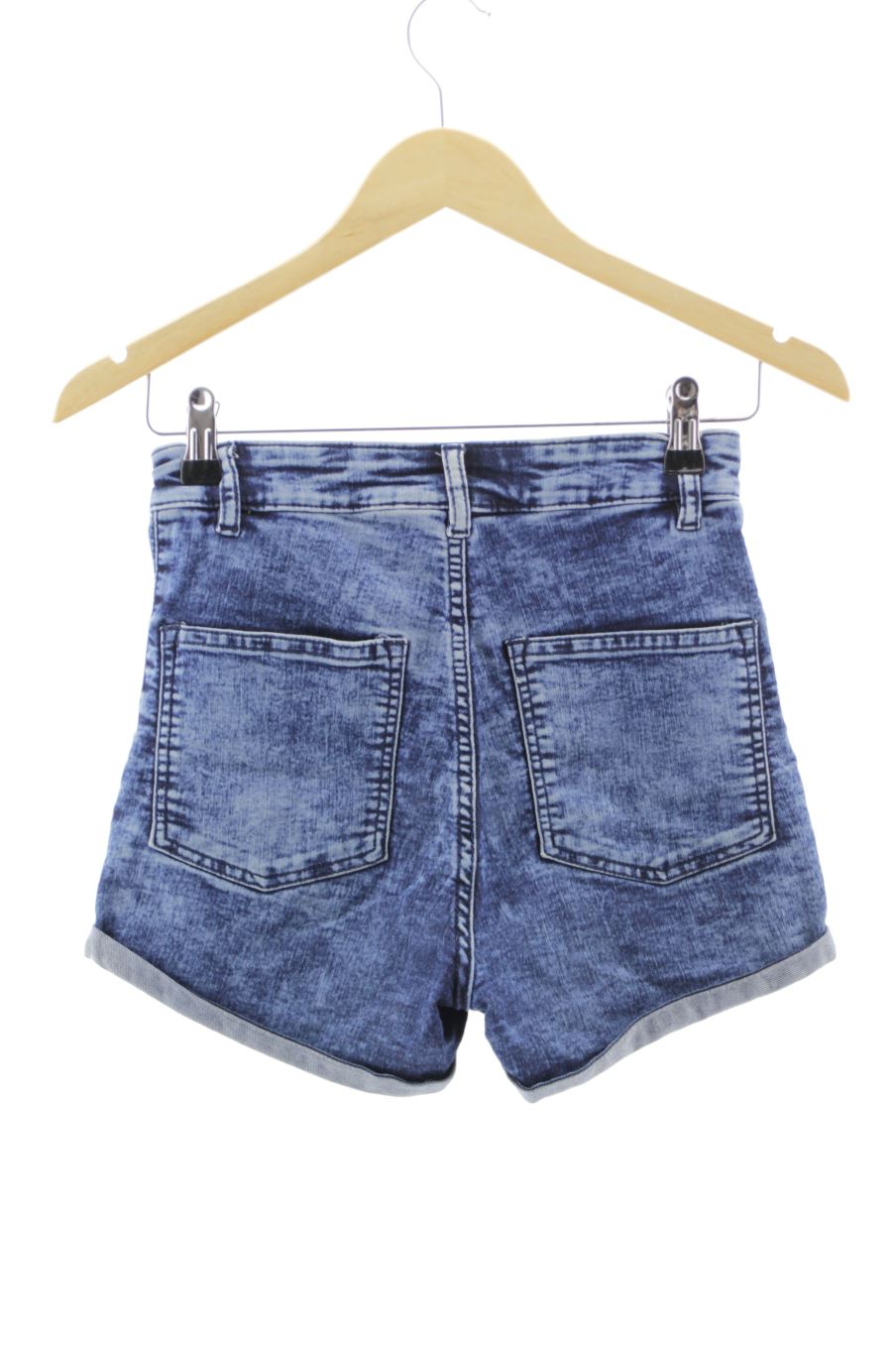 Shorts H&M de la taille 36, de couleur bleu de denim