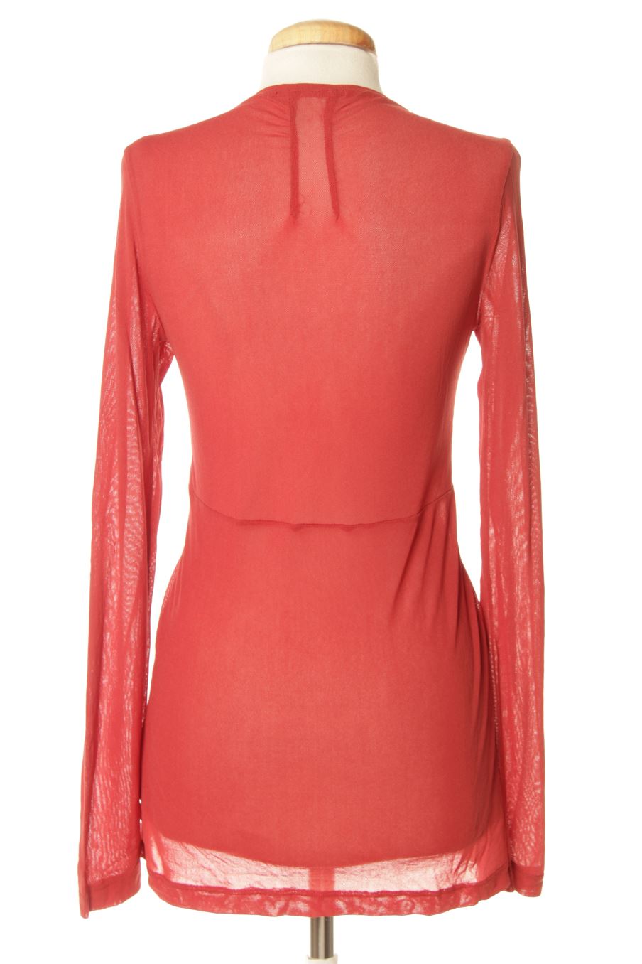 T-shirt à manches longues DDP de la taille M, de couleur rouge