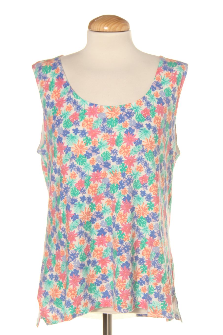Camiseta sin mangas de markit de la talla XXL, de color estampado