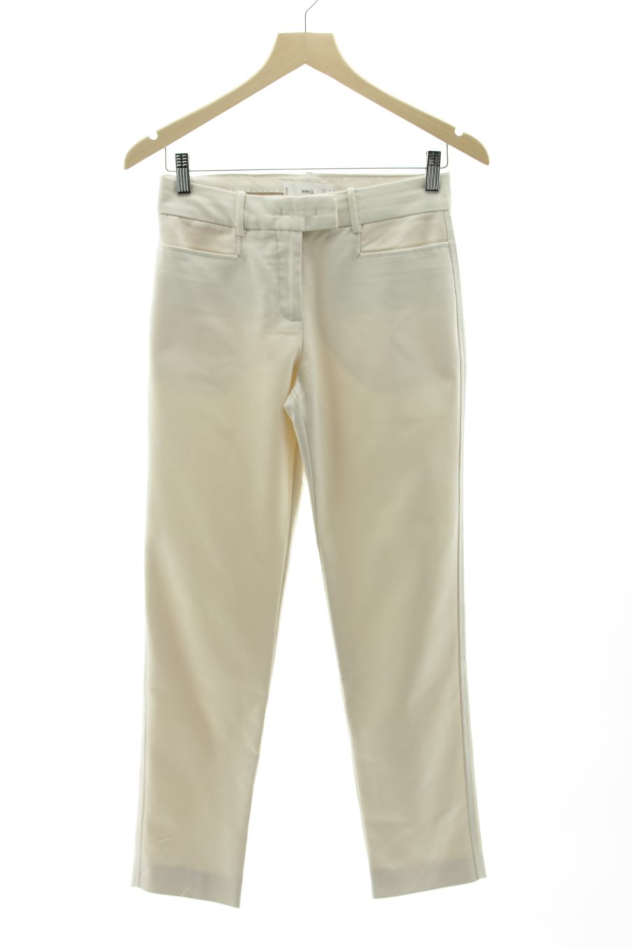 Pantalon Mango de la taille 34, de couleur beige