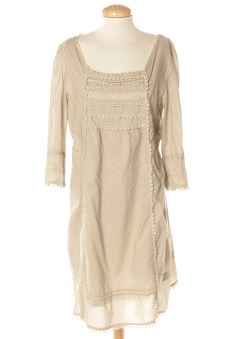 Vestido casual 46 Junco y arena