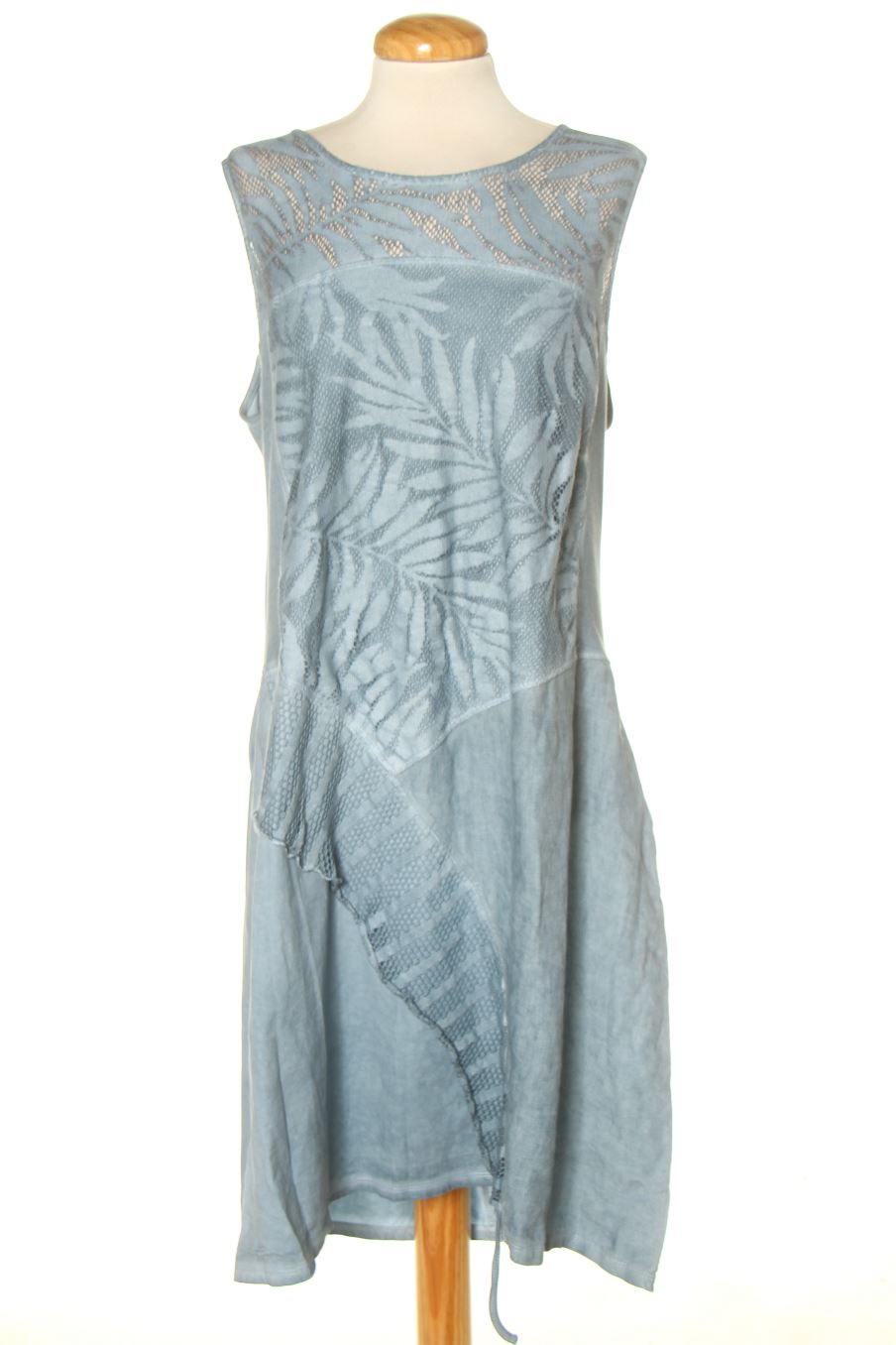 Robe casual Maloka de la taille XL, de couleur bleu