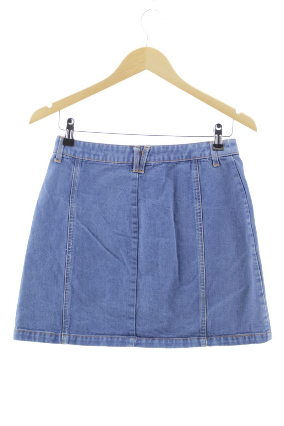 Jupe Stradivarius de la taille 36, de couleur bleu de denim