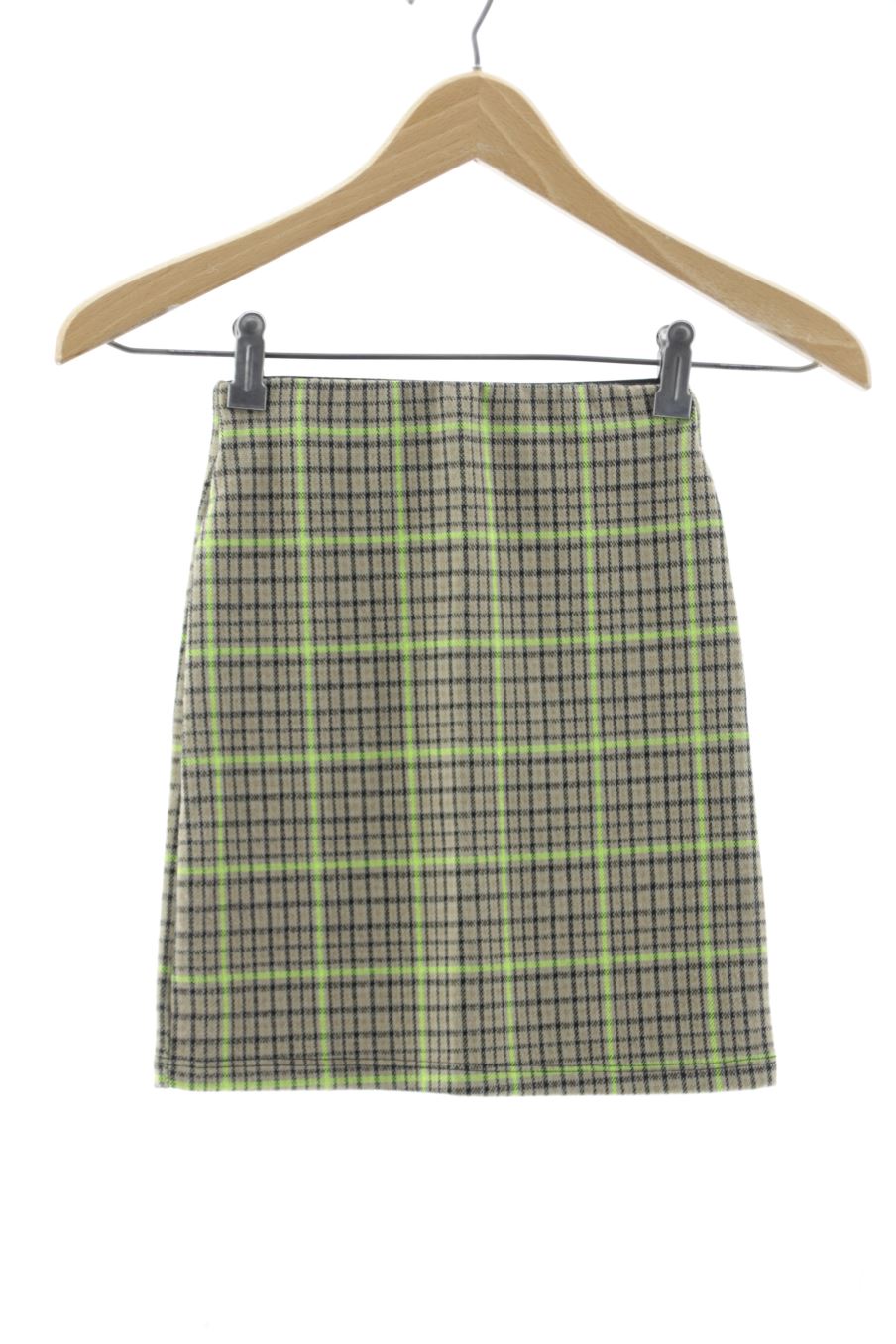 Falda de Pull & Bear de la talla XS, de color cuadros