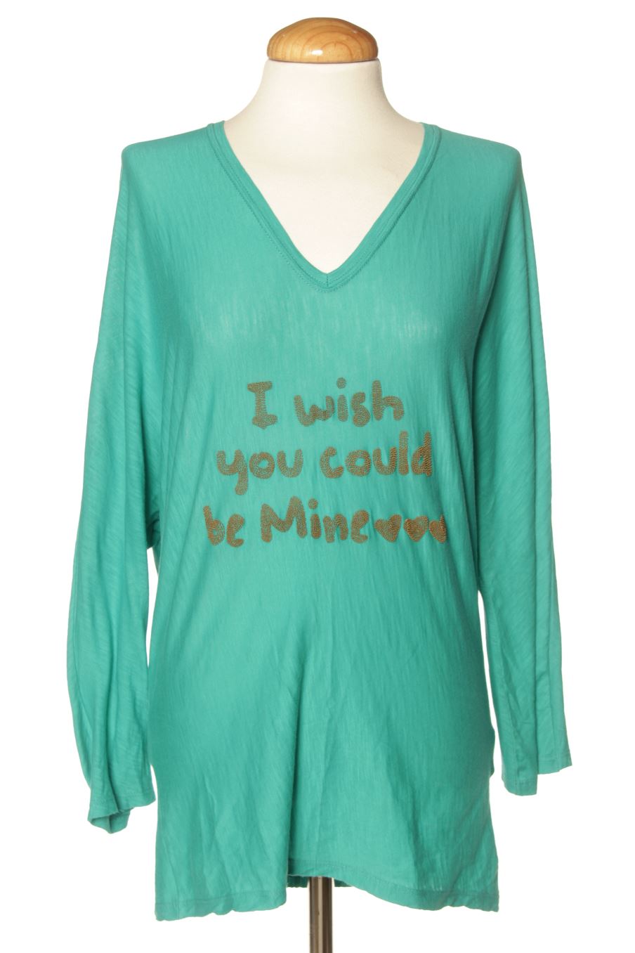 T-shirt à manches longues Berenice de la taille S, de couleur turquoise