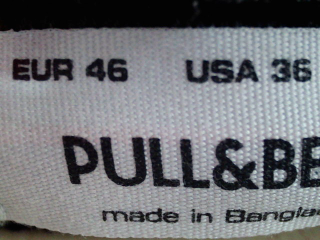 Vaquero de Pull & Bear de la talla 46