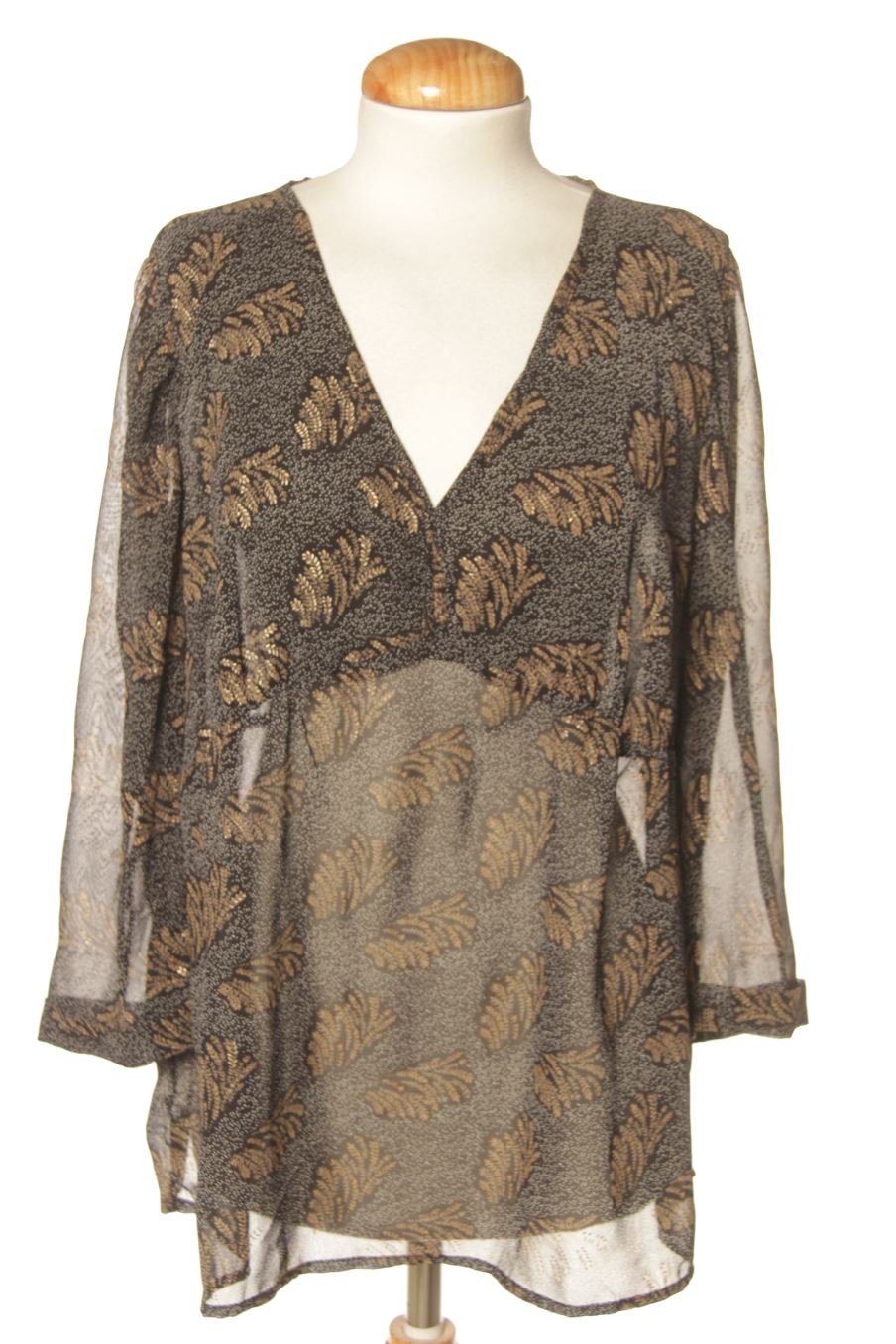 Blouse à manches longues Promod de la taille 42, de couleur imprimés
