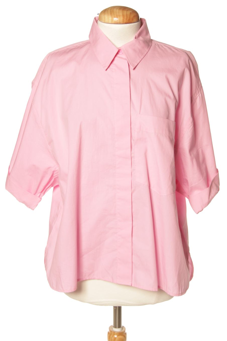 Camisa de Zara de la talla S, de color rosa