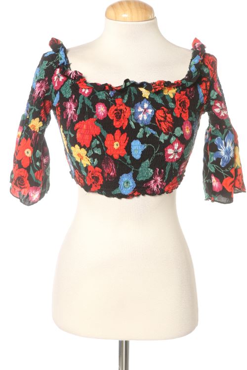 Blusa a maniche lunghe