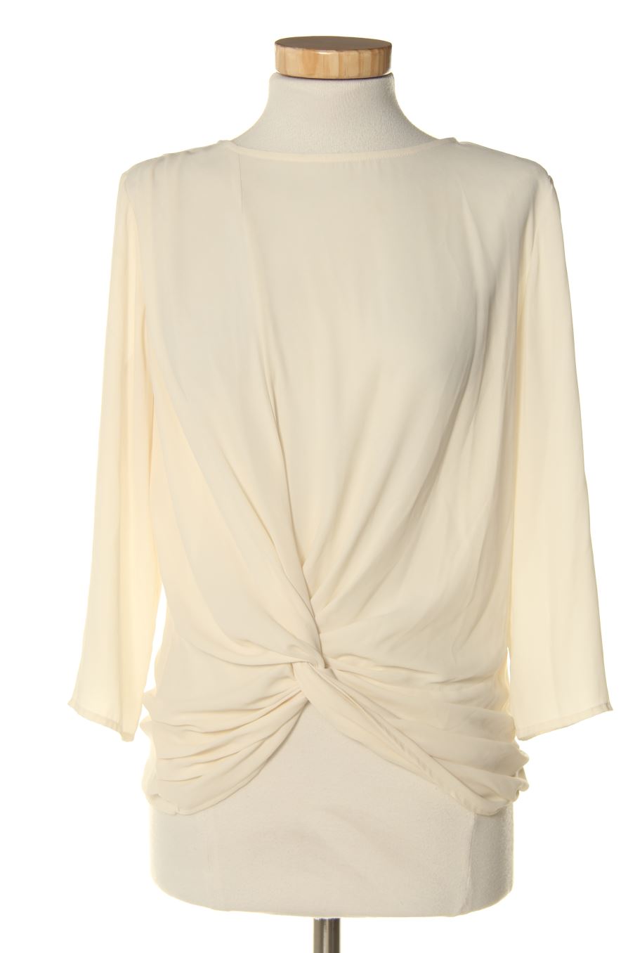 Blusa de manga larga de Zara de la talla XS, de color beige