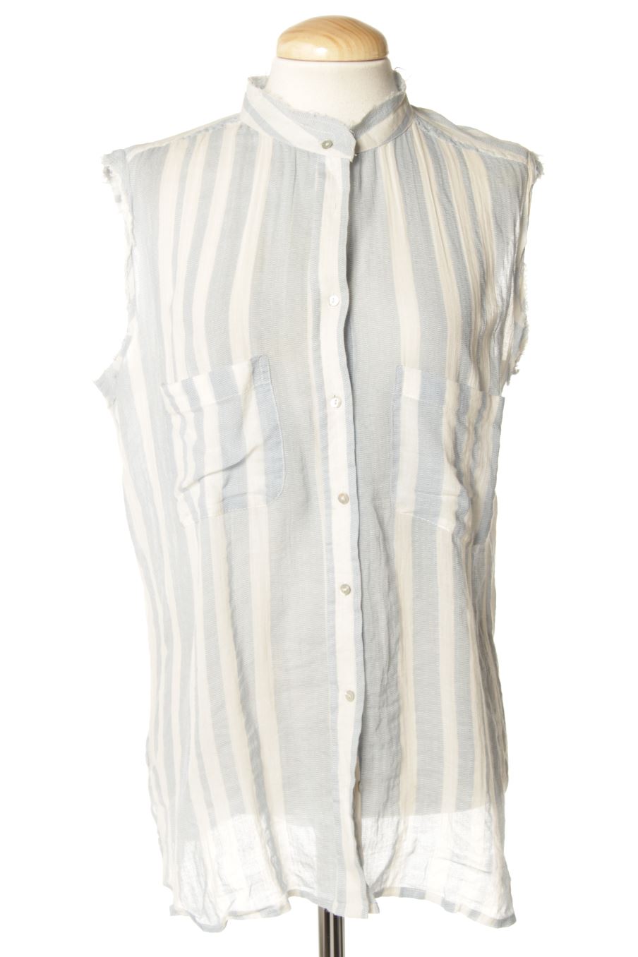 Camisa sin mangas de Mango de la talla M, de color rayas