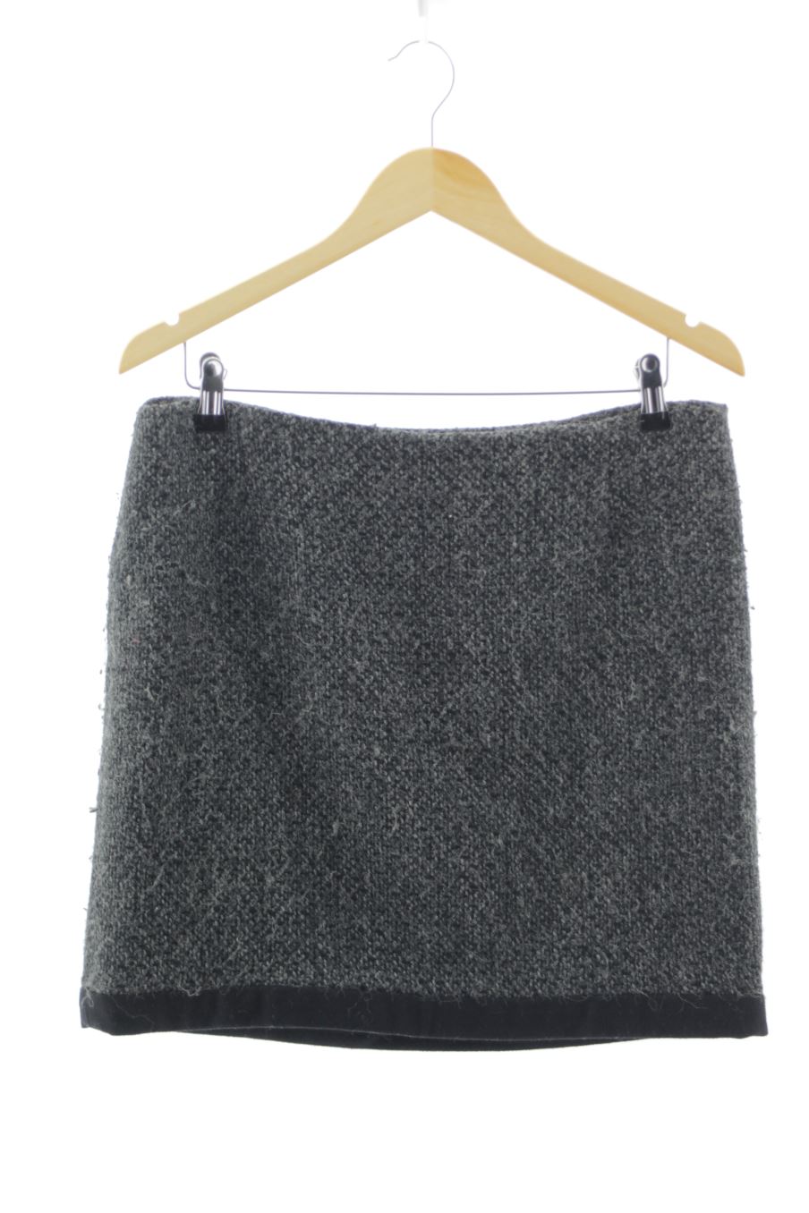 Falda de Zara de la talla M, de color gris