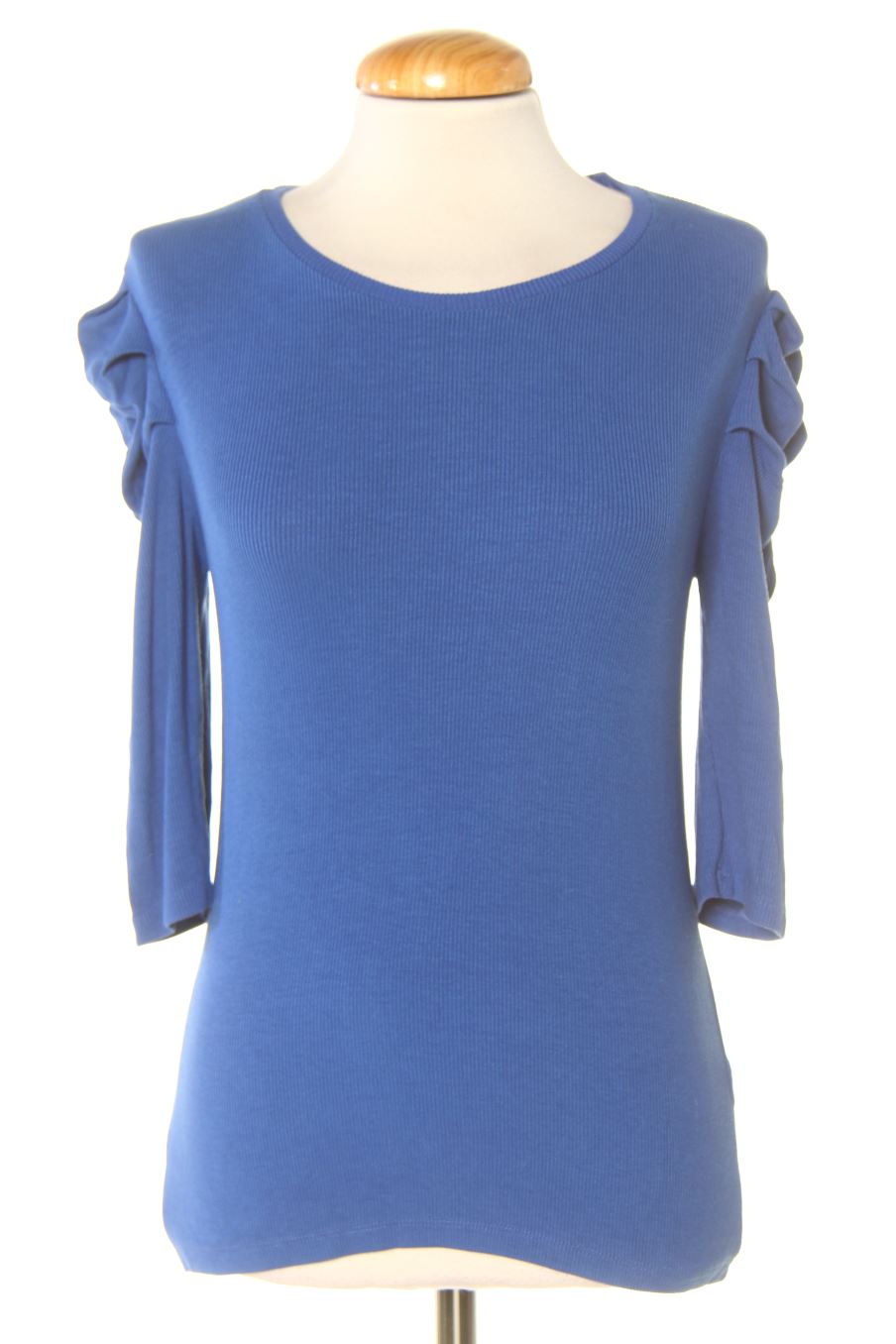 Blouse à manches courtes Stradivarius de la taille M, de couleur bleu