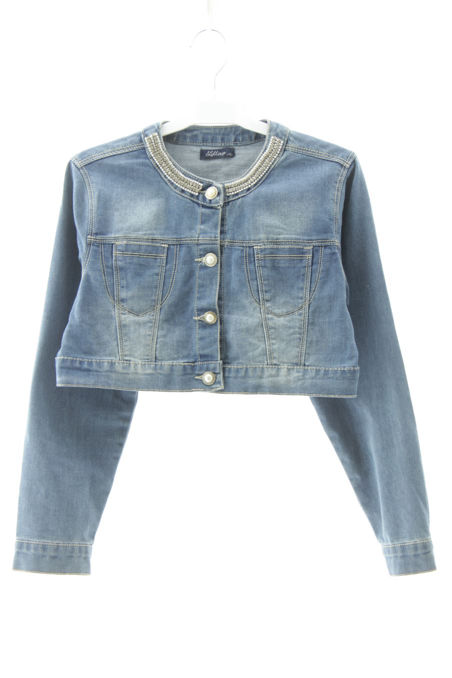 Blouson Lollitop de la taille 12 ans de denim de seconde main