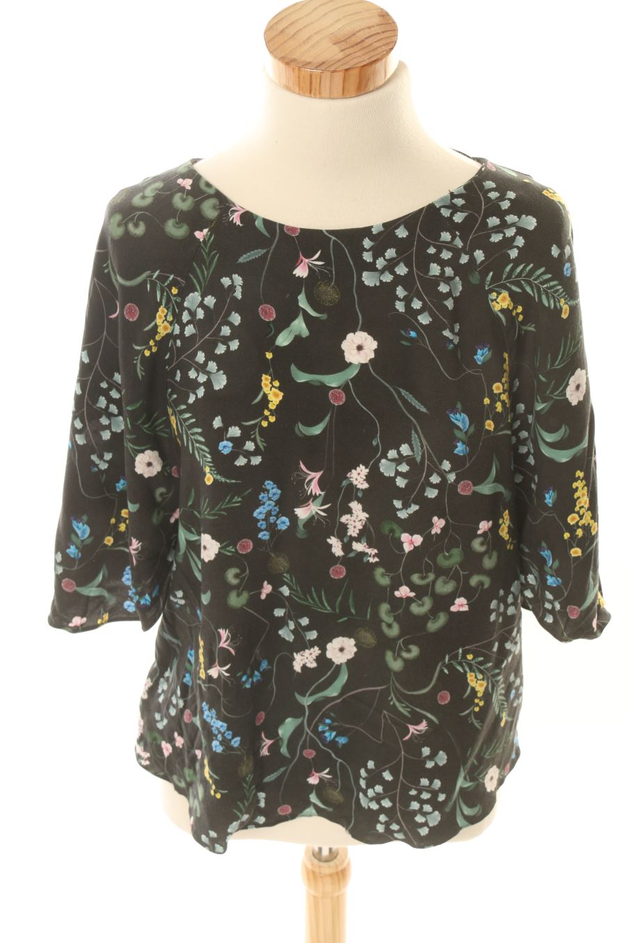 Blouse à manches courtes H&M BY ANNA GLOVER de la taille 34, de couleur fleurs