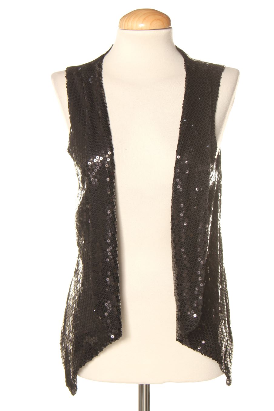 Chaleco de tela de Stradivarius de la talla S, de color negro