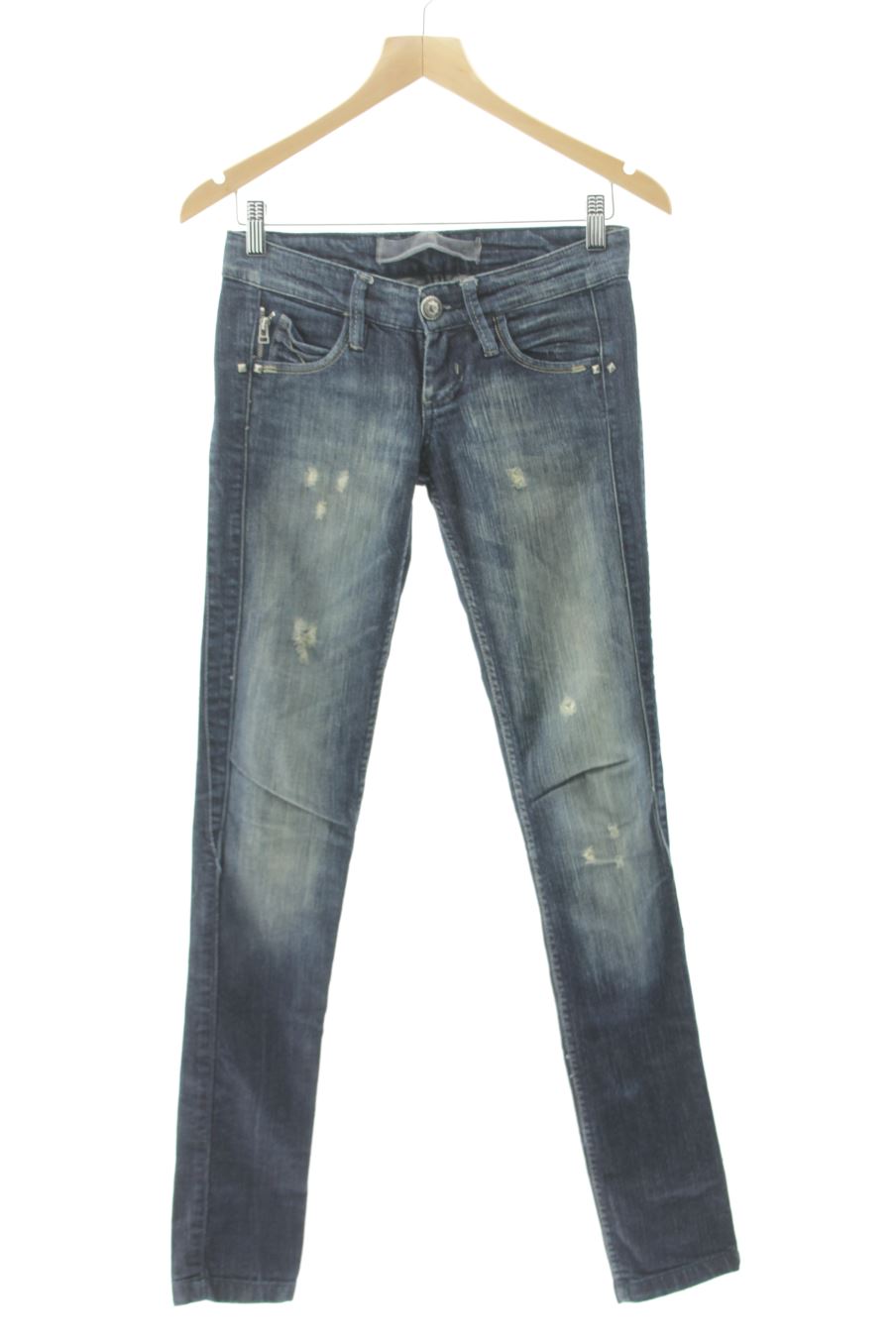 Jeans Stradivarius de la taille 36, de couleur bleu marine de denim