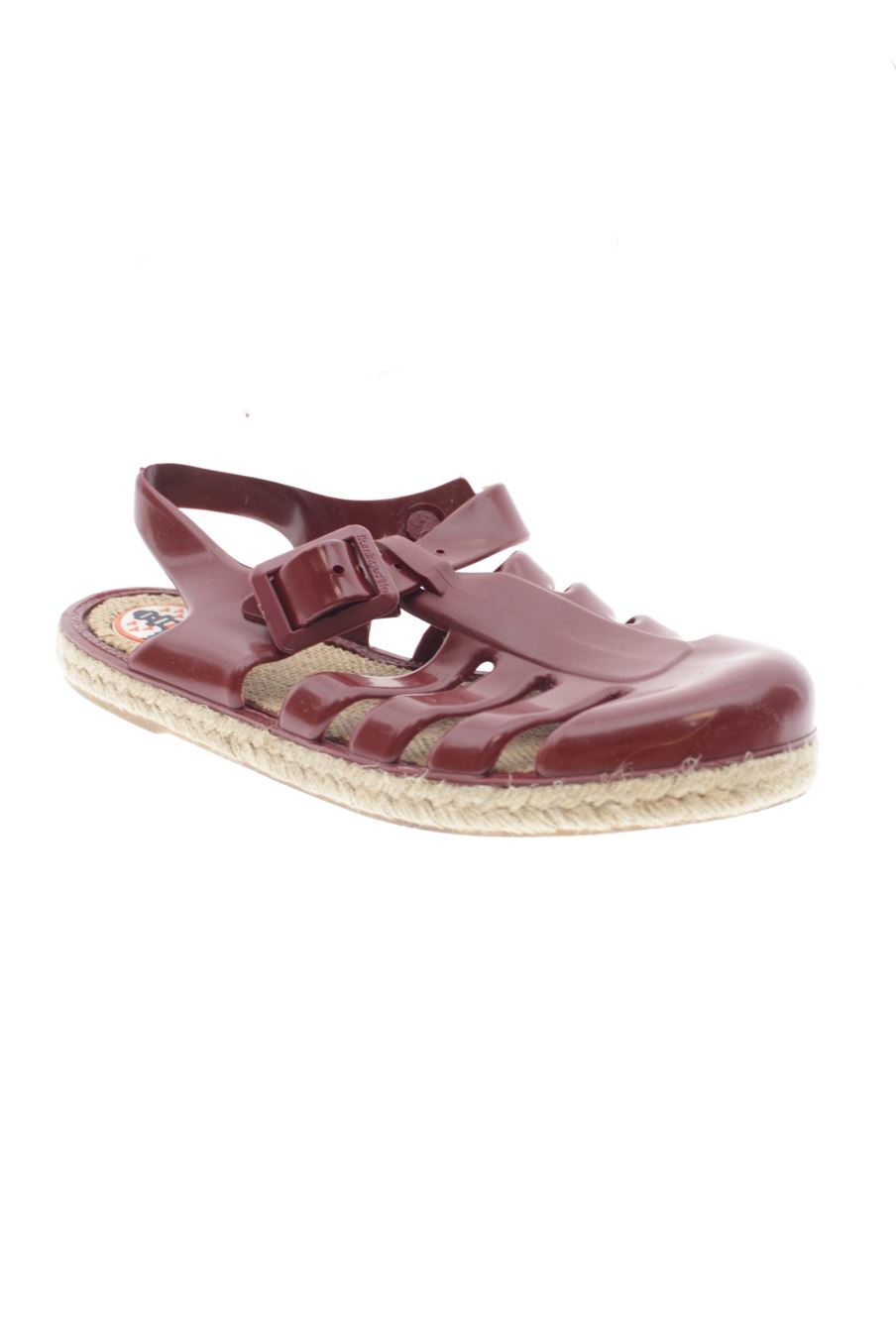 Sandalias planas de flaminges'life de la talla 37, de color burdeos de