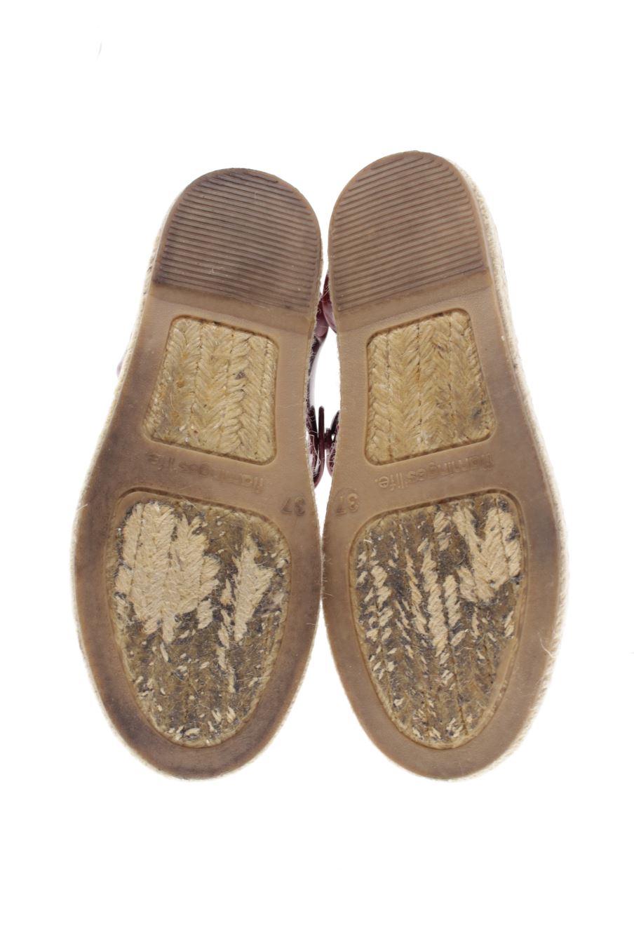 Sandalias planas de flaminges'life de la talla 37, de color burdeos de